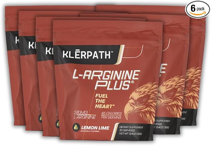 Lemon Lime 6 Pack - Blood Pressure, Cholesterol Formula, Heart Health Supplement, 13.4 OZ (380g)