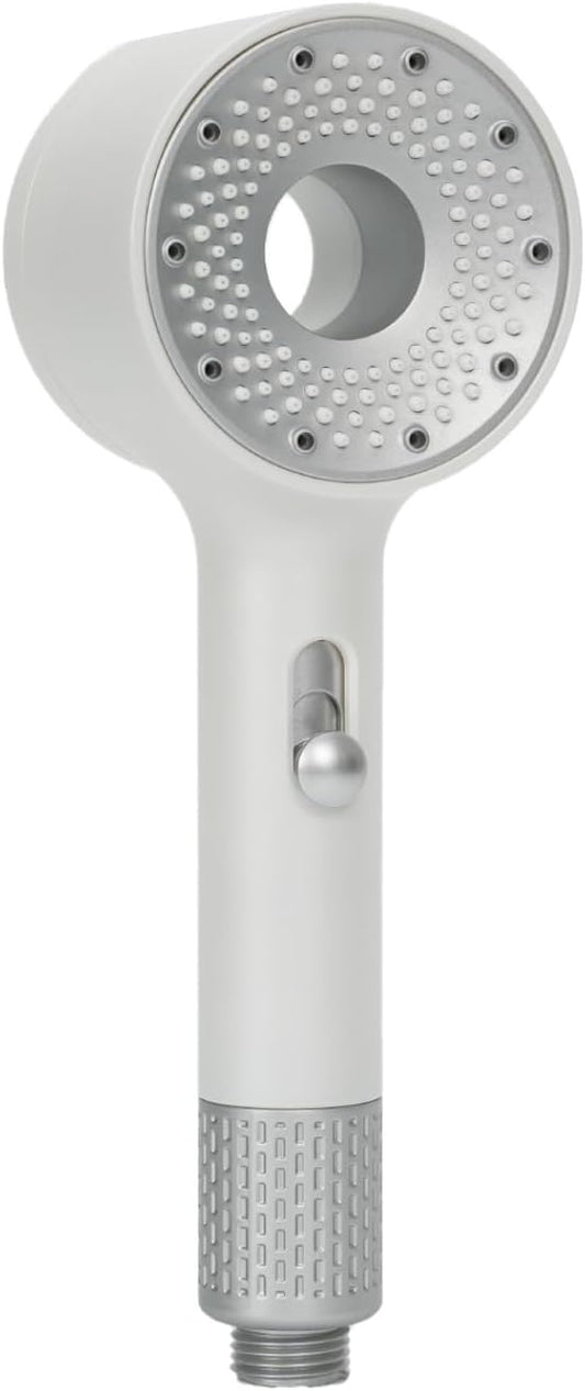 Handheld Filtered Shower Head, High Pressure, Reduce Impurities for Healthier, Skin & Hair, with NSF Certified Filtration for Hard Water Shower Filter & Vitamin C Aroma Ring (White)