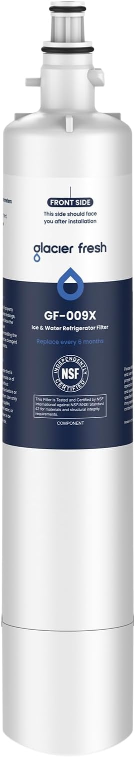GLACIER FRESH Replacement for RPWFE, RPWF (Built-in CHIP) Refrigerator Water Filter, Compatible with GFE28GYNFS, GFE28GELDS, PFE28KELDS, PFE28KYNFS, GFD28GELDS, PWE23KELDS, PWE23KMKES, 1 Pack