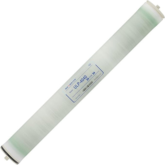 Max Water ULP-4040 Reverse Osmosis 4" x 40" RO Membrane, 2600 GPD | ULP 4040 For Water Purification Desalination Commercial, Industrial, Agricultural | Compatible with Dow Filmtec AG4040FF, TW30-4040