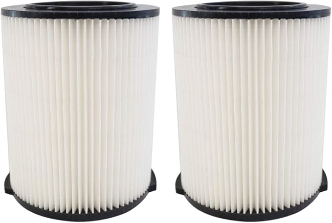 2 Pack VF4000 Filter Replacement for Ridgid for Shop Vac Wet Dry Vacuums 5-20 Gallon 72947 & for Husky 6-9 Gallon Vacuum Cleaners RV2400A RV2600B WD5500 WD0671
