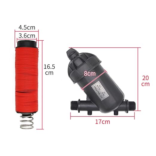 DEWIN Drip Irrigation Filter - 1'' Water Filter Disc Filter, 120 Mesh 130 Micron Level Drip Irrigation Accessory for Agriculture Garden Lawn Watering