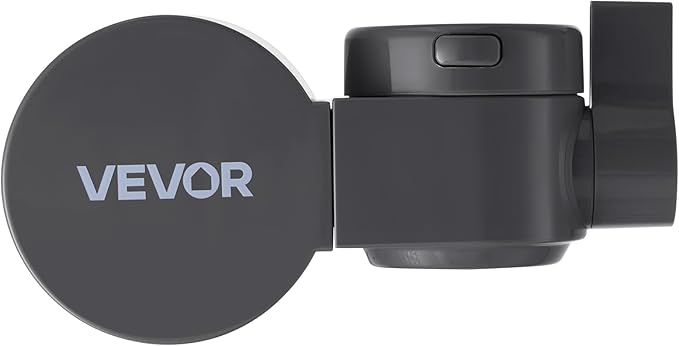 VEVOR Faucet Mount Water Filter, Horizontal Water Purifier for Sink Tap, NSF Certified Carbon Fiber Filter, Removes Chlorine Lead with 3 Filters, Fits Most Kitchen or Bathroom Faucets, Gray