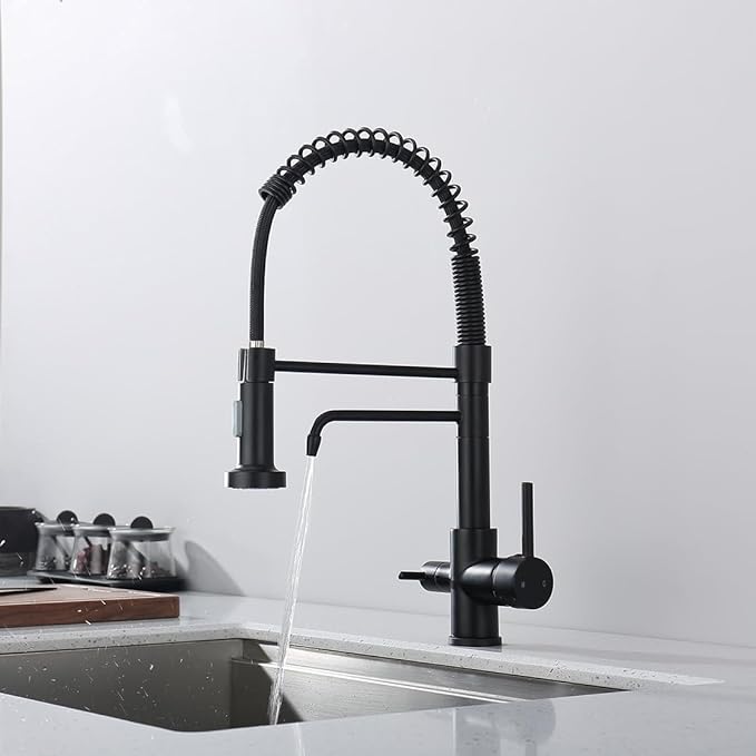 3 in 1 Drinking Water Faucet: Kitchen Faucet with Filter functionality for Easy Access to Filtered Water for Drinking, No Need for a Separate Drinking Water Dispenser Faucet