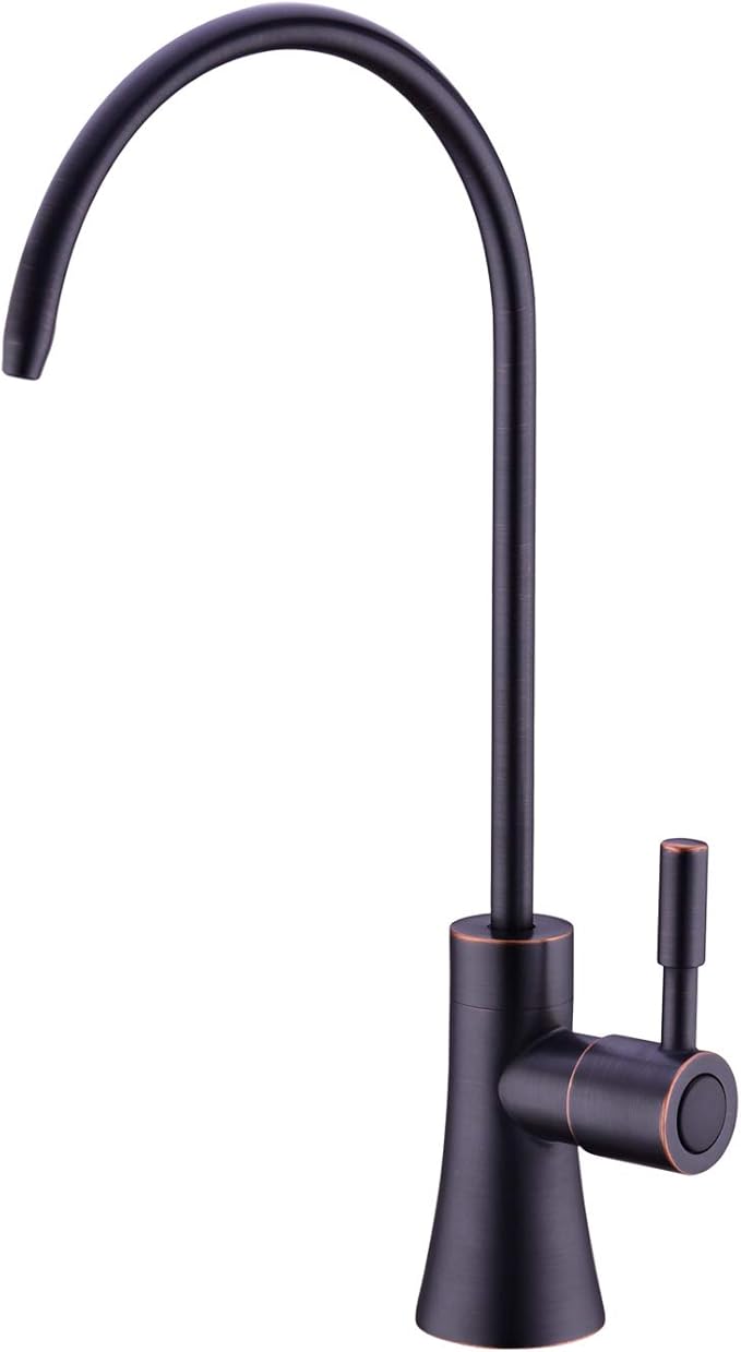 EKRTE Bronze Water Filter Faucet,Commercial Everse Osmosis Faucet for Under Sink, Brass Drinking Water Purifier Faucet, Oil Rubbed Bronze