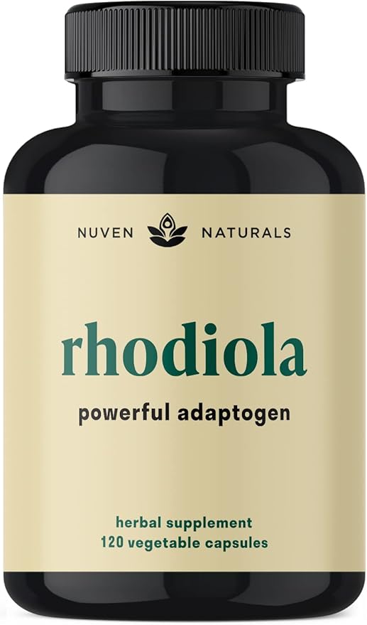 Rhodiola Rosea 600 mg | 60 Servings | Ultra Potent Rhodiola Supplement with 3% Salidroside & 1% Rosavins for Stress Support, Mood Support & Energy - Adaptogens for Calm & Focus - Gluten Free & Non-GMO