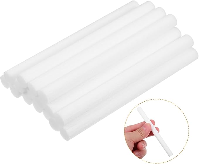 FRCOLOR 150pcs Essential Oil Diffuser Sticks Aromatherapy Car Diffuser Sponges Humidifier Filter Replacement Wick Absorbent Sticks