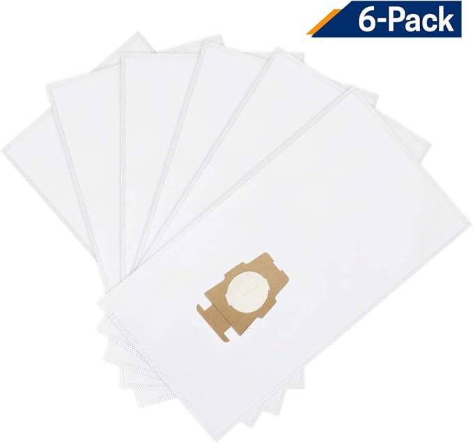 Kirby Vacuum Bundle – 6 HEPA Filter Bags (204814) + 6 OEM Belts (301291G) for F-Style & Twist-Style Upright Models