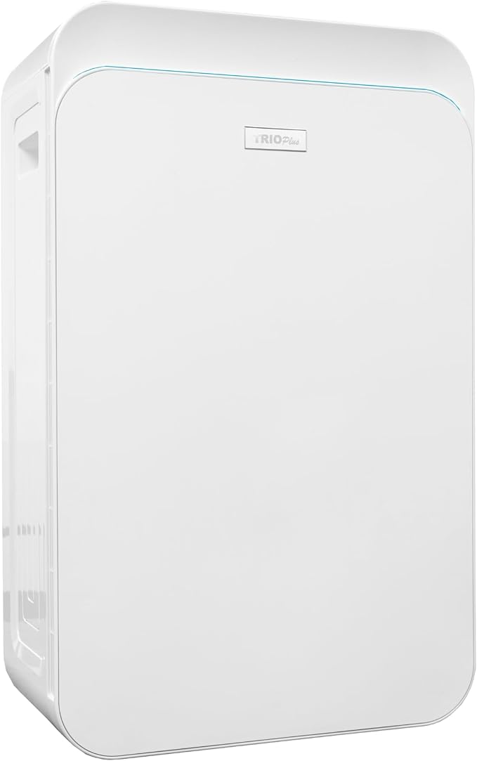 TRIO PLUS 5-Stage HEPA Air Purifier with UVC, PCO, Carbon, Air Quality Sensor, & Auto Function – Covers Up to 3,300 Sq. Ft.