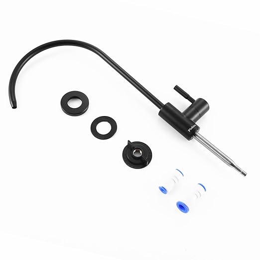 RO Water Filter Faucet Non-Air-Gap Drinking Water Beverage Faucet for Reverse Osmosis Systems Water Filtration System 304 Stainless Steel (Matte Black)