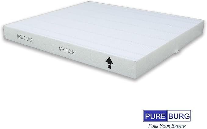 PUREBURG Replacement Filter Set Compatible with Coway AP-1512HH AP-1518 & AIRMEGA 200M Mighty Air Purifiers,H13 HEPA + 2 x Activated Carbon Pre-Filter Air Clean VOCs Odor