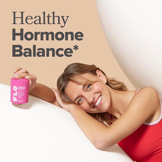 O Positiv FLO Ovarian Health Support – Hormone Balance for Women with DIM, Myo & D-Chiro Inositol, Folic Acid – Ovulation & Cycle Support – 30 Servings (Pack of 3)