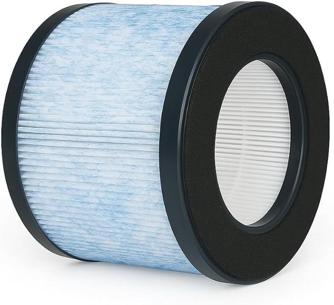 Nispira 3-in-1 True HEPA Filter Replacement Compatible with Miko Air Purifier C102 ibuki MA-01CW, MA-18, Okaysou AirMic4S, 4 Packs