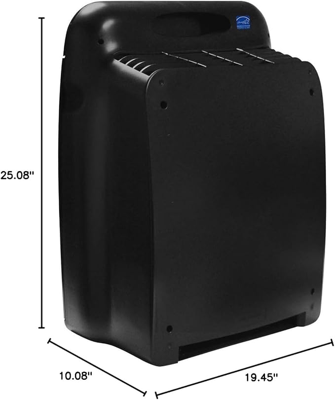 Whirlpool WPPRO2000M Whispure True Hepa Air Purifier, Activated Carbon, 508 Sq ft, Smart Auto Mode, Ideal For Allergies, Odors, Pet Dander, Mold, Smoke, Wildfire, Germs - Silver