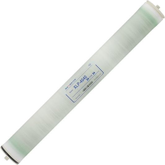 Max Water XLP-4040 Reverse Osmosis 4" x 40" RO Membrane, 2300 GPD | XLP 4040 For Water Purification Desalination Commercial, Industrial, Agricultural | Compatible With Dow Filmtec XLE-4040, HF4-4040