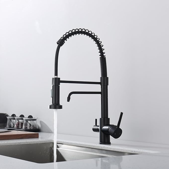 3 in 1 Drinking Water Faucet: Kitchen Faucet with Filter functionality for Easy Access to Filtered Water for Drinking, No Need for a Separate Drinking Water Dispenser Faucet