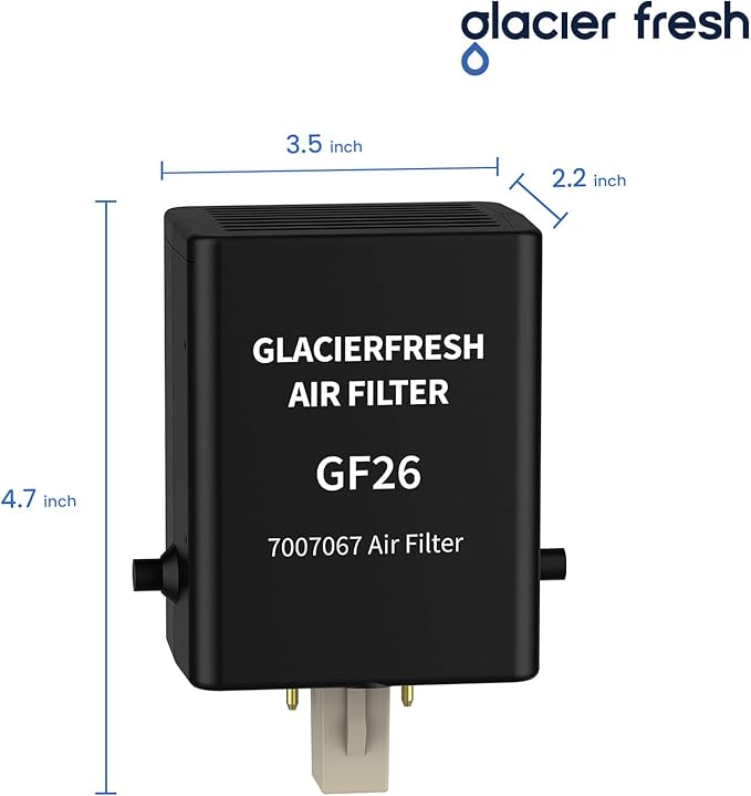 GLACIER FRESH Replacement for Sub-Zero Refrigerator Air Purification Cartridge 7042798, 7007076, 7007067 Air Filter (1 Pack)