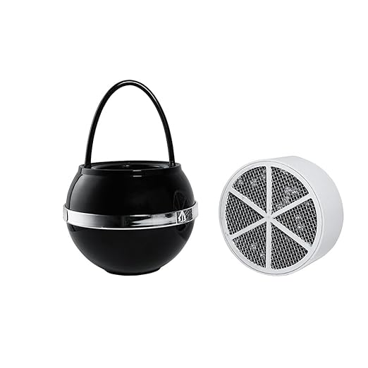 Crystal Quest Bath Ball & Replacement Filter Cartridge Bundle - Water Filter System-Reduce Contaminants for Softer &Smoother Skin-Effortless & Quick Installation| Bundle and Save (Black)