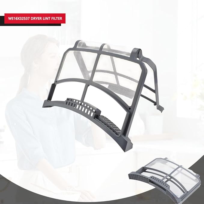 WE16X32537 Dryer Lint Filter, for GE Dryer Lint filter Replacement, for GE Dryer Lint Filter Replacement - Replaces WE16X29597 AP7205579 PS12743423 EAP12743423 PS16873779 (with Brush)