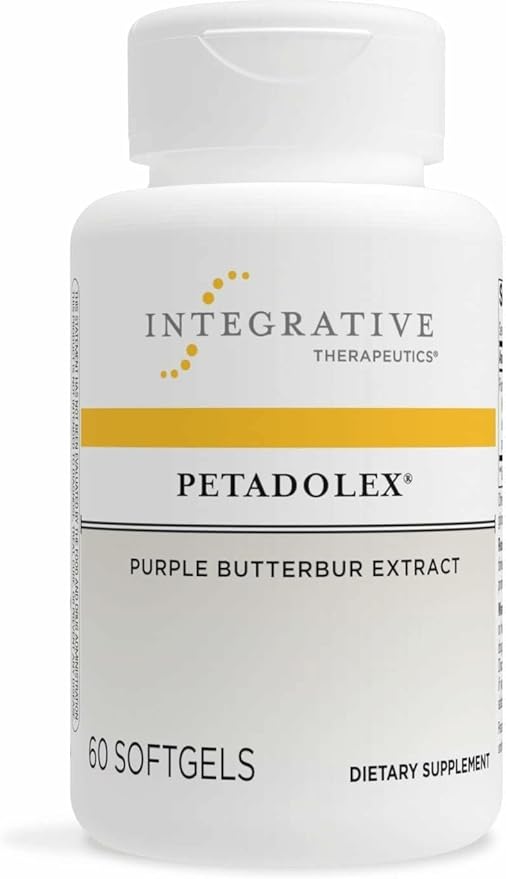 Integrative Therapeutics Petadolex - Brain Supplement for Healthy Blood Vessel Relaxation* - with Butterbur Extract - Gluten-Free & Dairy-Free - 60 Softgels (60 Servings)