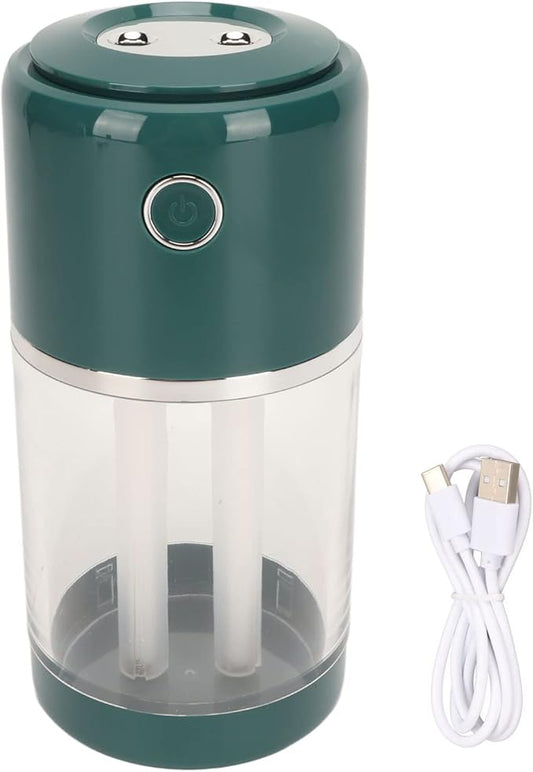FLEXMAN Portable Mini Humidifier, 520ml Fast Humidification, 20Db Quiet, Automatic Power Off USB Humidifier with Two Spray Modes for Nursery, Bedroom, Office (Green)