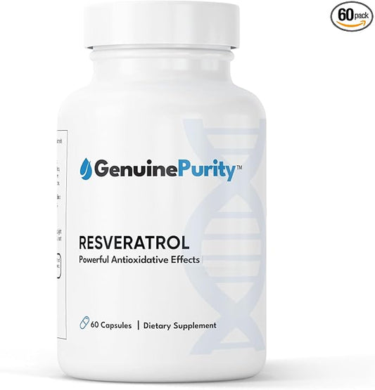 Liposomal Trans-Resveratrol 500mg | Powerful Antioxidant, Activates Sirtuins | Pure Liposomal Trans-Resveratrol Supplement | Gluten Free, Vegan, USA Made, Non-GMO | 60 Capsules