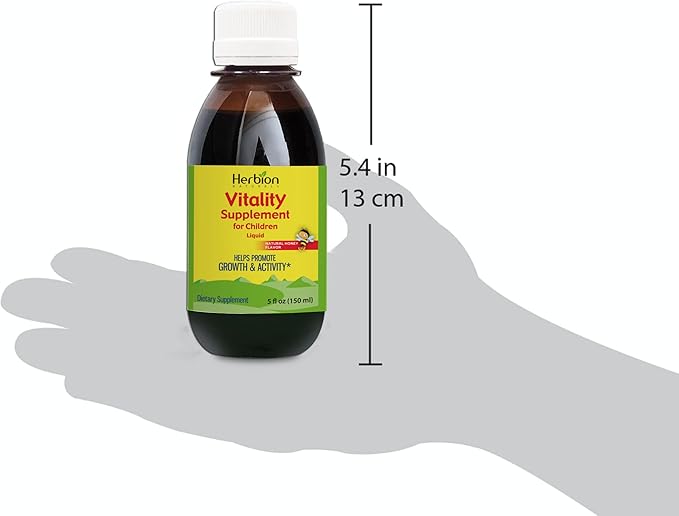 HERBION Naturals Vitality Supplement for Children, Promotes Growth and Appetite, Relieves Fatigue, Improves Mental & Physical Performance, for Kids 1 Year & Above (Pack of 24)
