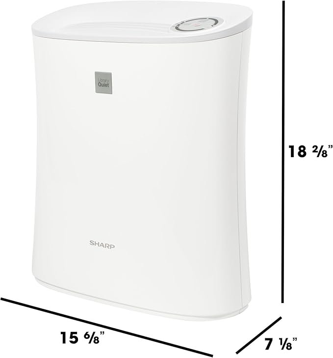 SHARP Air Purifier with True HEPA filter. Covers up to 690 sq. ft. for Small Rooms, such as Bedroom, Office or Dorm Room, for Dust, Smoke, and Pollen. FPF30UH