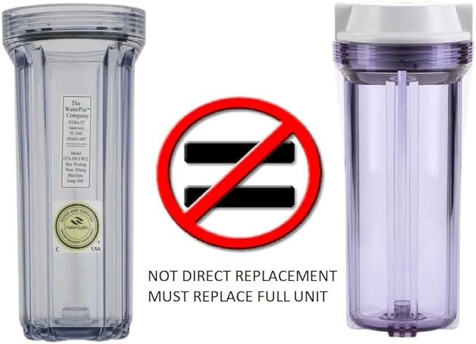IPW Industries | 2 CC-10-CA Carbon Block Reverse Osmosis Water Filter & CCI-10CLW Filter Canister 1/4" NPT for Water Pur Company - Water Filter Cartridge