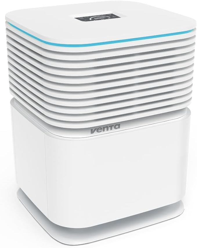 AP730 AeroStyle Compact Air Purifier in White with Voice & App Control, Triple Filtration for Spaces up to 800ft²: Pre-Filter, H13 Filter with 99.97% Filtration Efficiency & Activated Carbon Filter