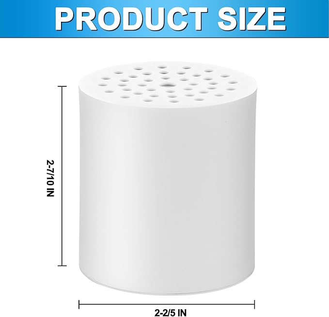 6 Pack 20 Stage Shower Filter Replacement by Cenipar Shower Cartridge Filter, Shower Head Filter Refill with Vitamin C Shower Head Replacement Filter for Hard Water