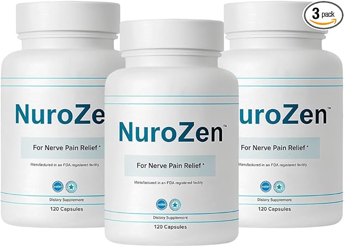 Nerve Support Supplement – Alpha Lipoic Acid, B1, B6, B12, Pureblend of MSM, Turmeric – Advanced Neuropathy Support Formula for Nerve Health, Tingling & Discomfort Relief – 120 Capsules (3-Pack)