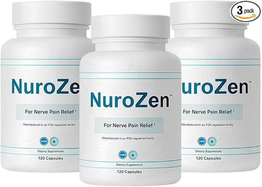 Nerve Support Supplement – Alpha Lipoic Acid, B1, B6, B12, Pureblend of MSM, Turmeric – Advanced Neuropathy Support Formula for Nerve Health, Tingling & Discomfort Relief – 120 Capsules (3-Pack)