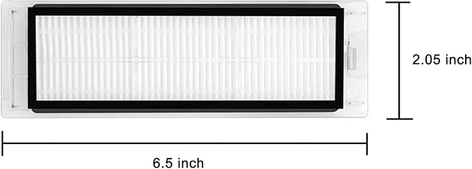 Roborock Filters Compatible with Roborock S6 Pure, S6, E4,S4 Max, S6 MaxV, S4, E2, E3, E5, E20 E25 E35 S50 S65 Xiaomi Mijia Robot Vacuum,8 Filters, 1 Cleaning Tools