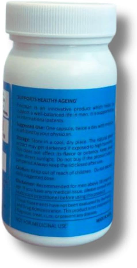 Supplement - Supports Healthy ageing & Improves Urinary Function | Patented Ingredient | Prunus domestica/pygeum (1Pack- 60 Capsules)
