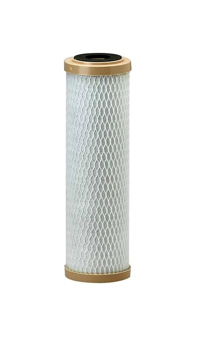 Pentair Pentek CCBC-10 Carbon Water Filter, 10-Inch, Under Sink Coconut-Based Carbon Block Replacement Cartridge, 10" x 2.5", 1 Micron