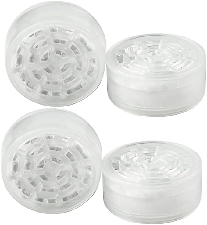 4pcs Shower Head Replacement Filter Cartridge - Chlorine & Flouride Shower Filter and Reduces Dissolved Solids - Hard Water Filter for Water Softener Shower Head