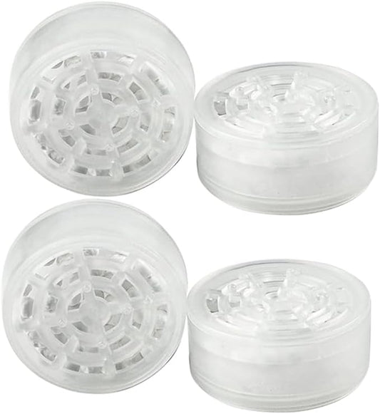 4pcs Shower Head Replacement Filter Cartridge - Chlorine & Flouride Shower Filter and Reduces Dissolved Solids - Hard Water Filter for Water Softener Shower Head