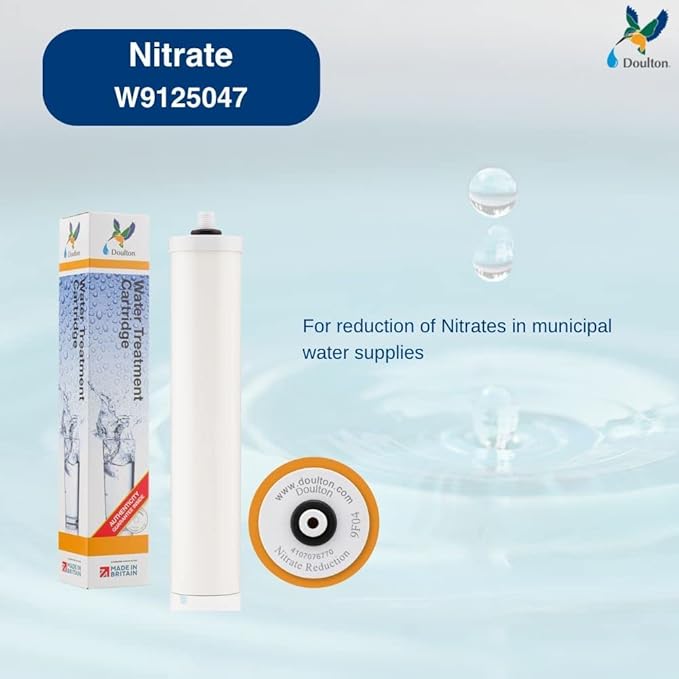 Doulton ¦ W9125047 ¦ 10" Nitrate Reduction Cartridge Drinking Water Filter ¦ BSP Thread ¦ For Use in the First Chamber of the Doulton Duo Housings ¦ 9F04 ¦ White