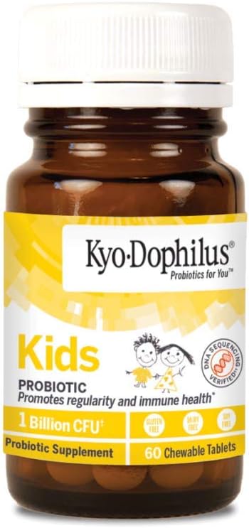 Kyo-Dophilius Kids Probiotic, Promotes Regularity and Immune Health*, 60 tablets (Packaging may vary)
