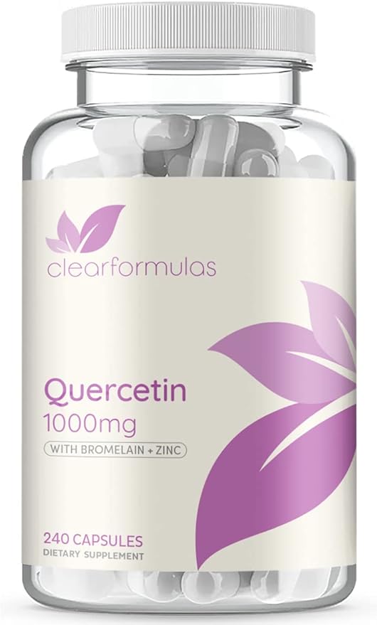 Advanced Zinc Quercetin with Bromelain Formula - Triple Immune Support Quercetin Complex for Daily and Seasonal Immune System Wellness Support - Made in a cGMP American Facility (120 Servings)