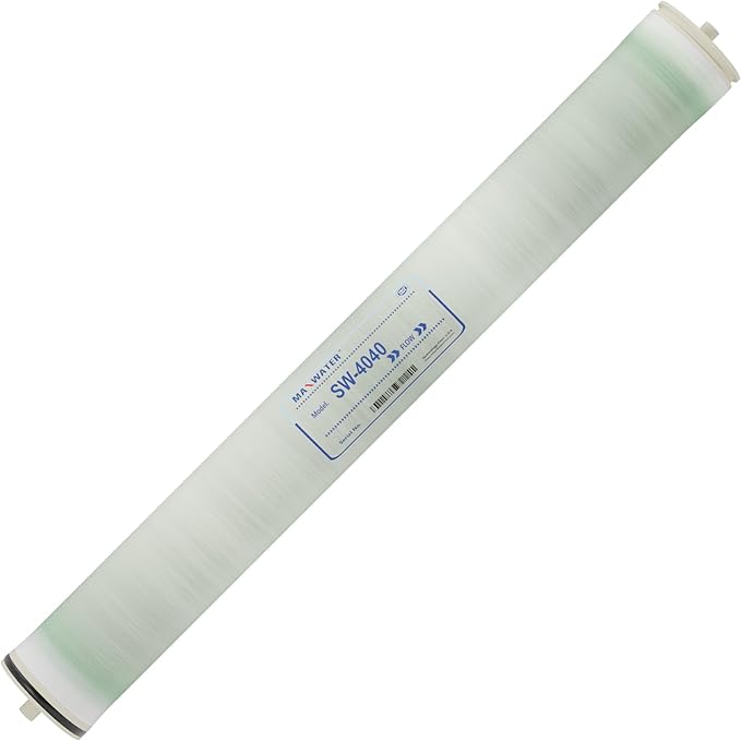 Max Water Reverse Osmosis Membrane Good for High Salt Rejection - Sea Water & Brackish Water - Industrial, Pharma, Boiler, Agricultural, Whole House (SW 4040)