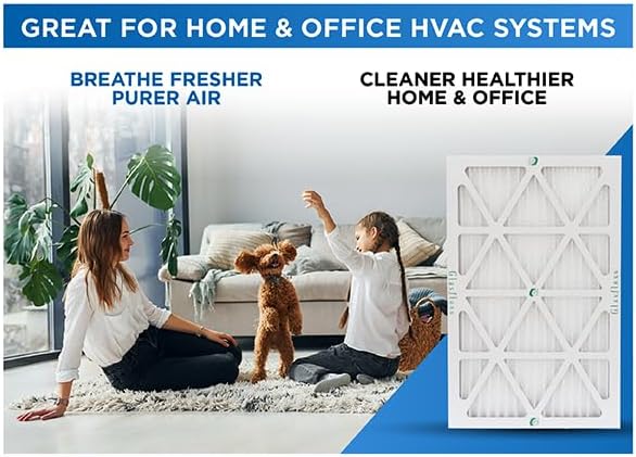 Glasfloss ZL 18x30x1 MERV 10 (FPR 5-6) AC Furnace Air Filters. (Box of 6). Actual Size: 17-5/8 x 29-5/8 x 7/8