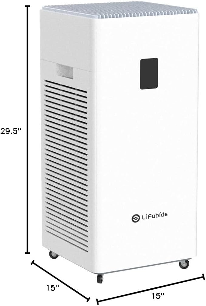 Large Room Air Purifier, H13 True HEPA,4555 Sq.Ft Coverage,24dB Low Noise For Bedroom Air Purifiers,Removal Of 99.99% 0.01 Microns Particles, PM2.5 Monitor(Y1000)