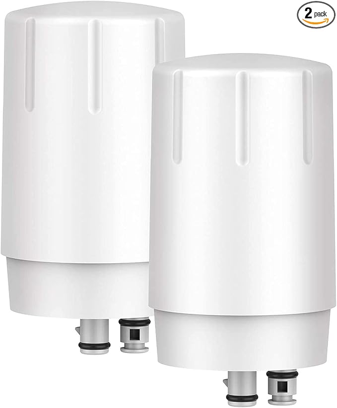 GLACIER FRESH Faucet Filter Replacement, Replacement for Brita Faucet Filter, 36311 On Tap Water Filter, Compatible with FR-200, FF-100, and All Brita Tap Water Filters (Pack of 2）