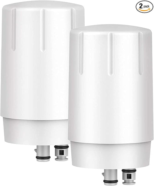 GLACIER FRESH Faucet Filter Replacement, Replacement for Brita Faucet Filter, 36311 On Tap Water Filter, Compatible with FR-200, FF-100, and All Brita Tap Water Filters (Pack of 2）