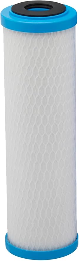 Pentair ChlorPlus Protect 10 Carbon Water Filter, PFAS Water Filter, NSF Certified to Reduce PFOA/PFOS, 10-Inch, Undersink Carbon Block Replacement Cartridge, 10" x 2.5", 1 Micron