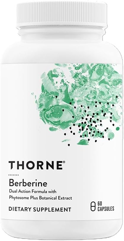 THORNE - Berberine - Dual Action Formula with Phytosome Plus Botanical Extract - Support Heart Health, Immune System, Healthy GI, Cholesterol* - Gluten-Free, Dairy-Free - 60 Capsules - 30 Servings