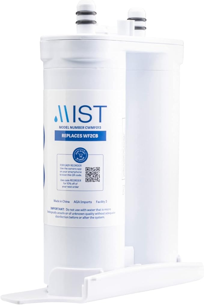 Mist WF2CB Water Filter Replacement for Frigdaire & Electrolux, Refrigerator Water Filter compatible with PureSource2, FC100, Kenmore 9916, 469916, EWF2CBPA, NGFC 2000-WF2CB (3 pack)