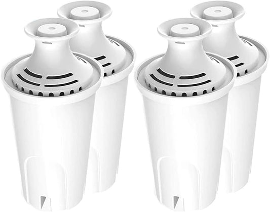 Replacement for Brita® Filter, Brita® Standard Water Filter，Pitcher Water Filter Compatible with Classic OB03, Mavea 107007, and More, NSF Certified 1 Year Filter Supply, 4 Packs